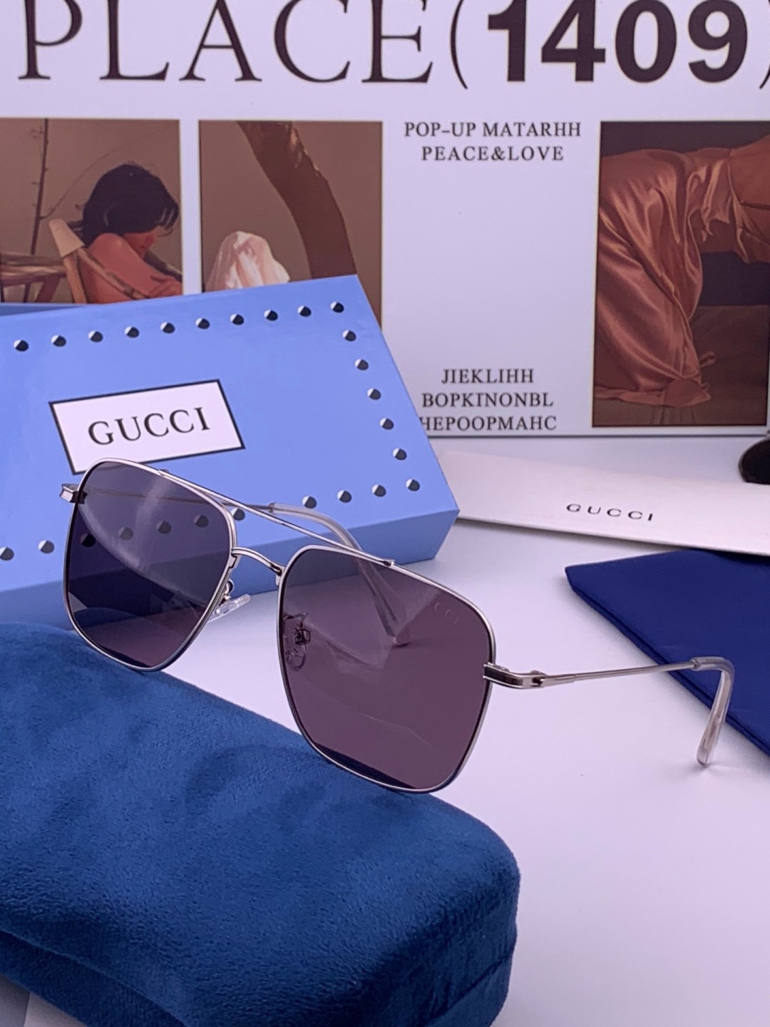 🆕   Gucci 🔥  高品质男女款墨镜   👍 进口宝丽来偏光镜片  🔥蛤蟆镜 开车钓鱼都可 🔥百搭显瘦墨镜韩版男士