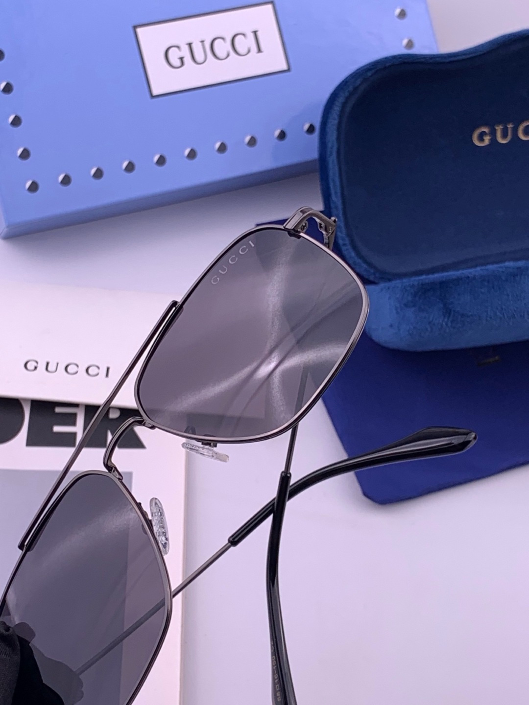 🆕   Gucci 🔥  高品质男女款墨镜   👍 进口宝丽来偏光镜片  🔥蛤蟆镜 开车钓鱼都可 🔥百搭显瘦墨镜韩版男士