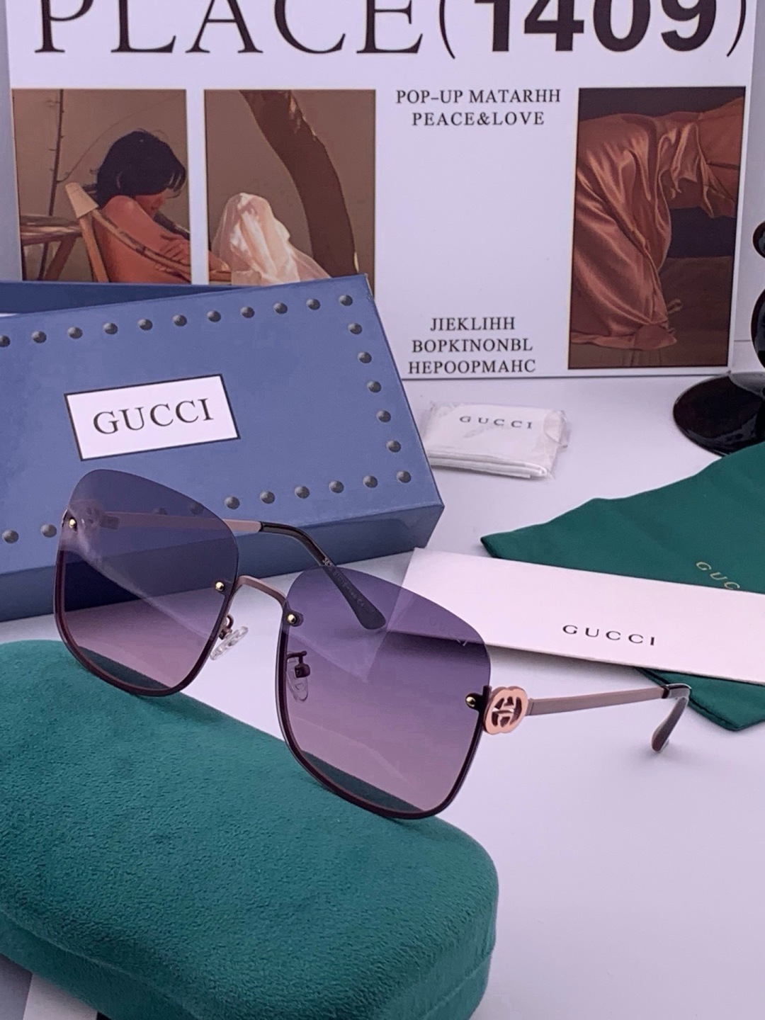 🔺GUCCI🔻古驰 GG圆框太阳镜 完美品质 🎓独特设计  适合各种脸型 亮相时装周 超时尚百搭 实物精致  情侣款 男