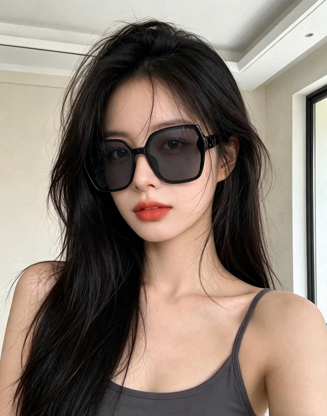 🔺 【GUCCI-偏光太阳镜】开春新款 潮流爆款 时尚圆框偏光太阳镜 高品质 佩戴舒适 网红潮款墨镜 女士高清偏光太阳镜