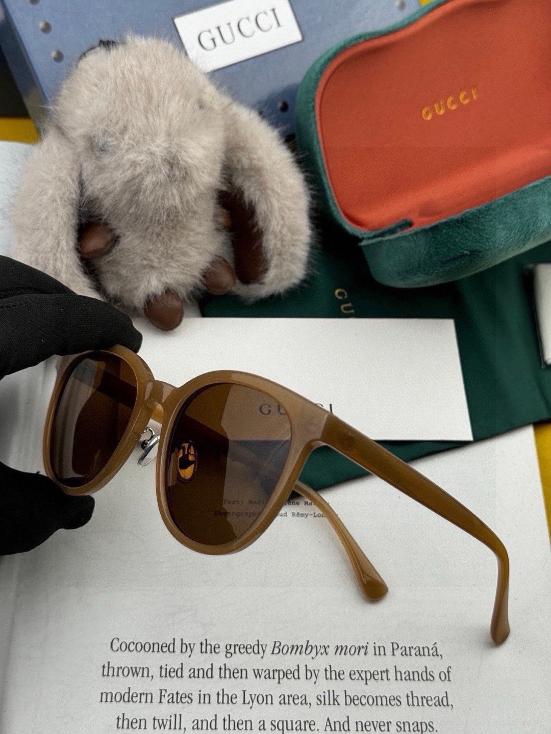 🔺 【GUCCI-偏光太阳镜】开春新款 潮流爆款 时尚圆框偏光太阳镜 高品质 佩戴舒适 网红潮款墨镜 女士高清偏光太阳镜