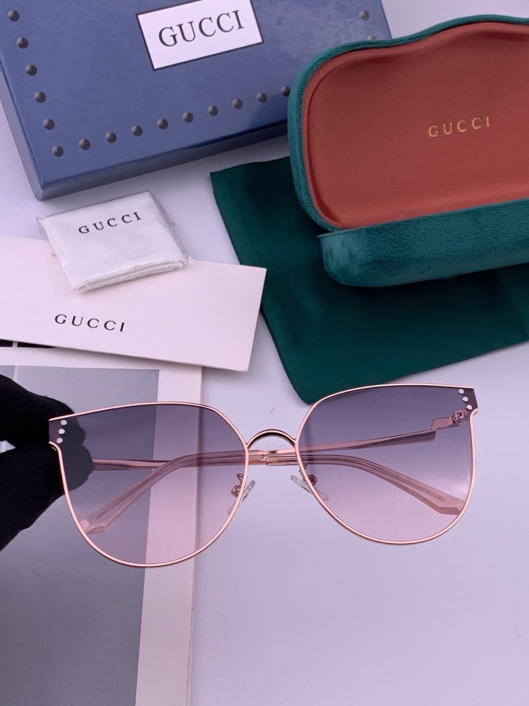 🔺 【GUCCI】开春新款 潮流爆款 时尚太阳镜 高品质 佩戴舒适 网红潮款墨镜 型号：G3660