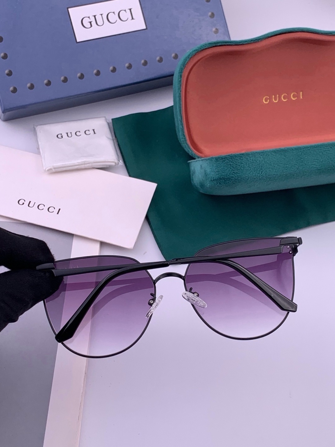 🔺 【GUCCI】开春新款 潮流爆款 时尚太阳镜 高品质 佩戴舒适 网红潮款墨镜 型号：G3660