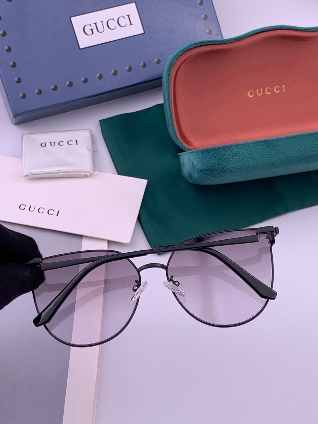 🔺 【GUCCI】开春新款 潮流爆款 时尚太阳镜 高品质 佩戴舒适 网红潮款墨镜 型号：G3660