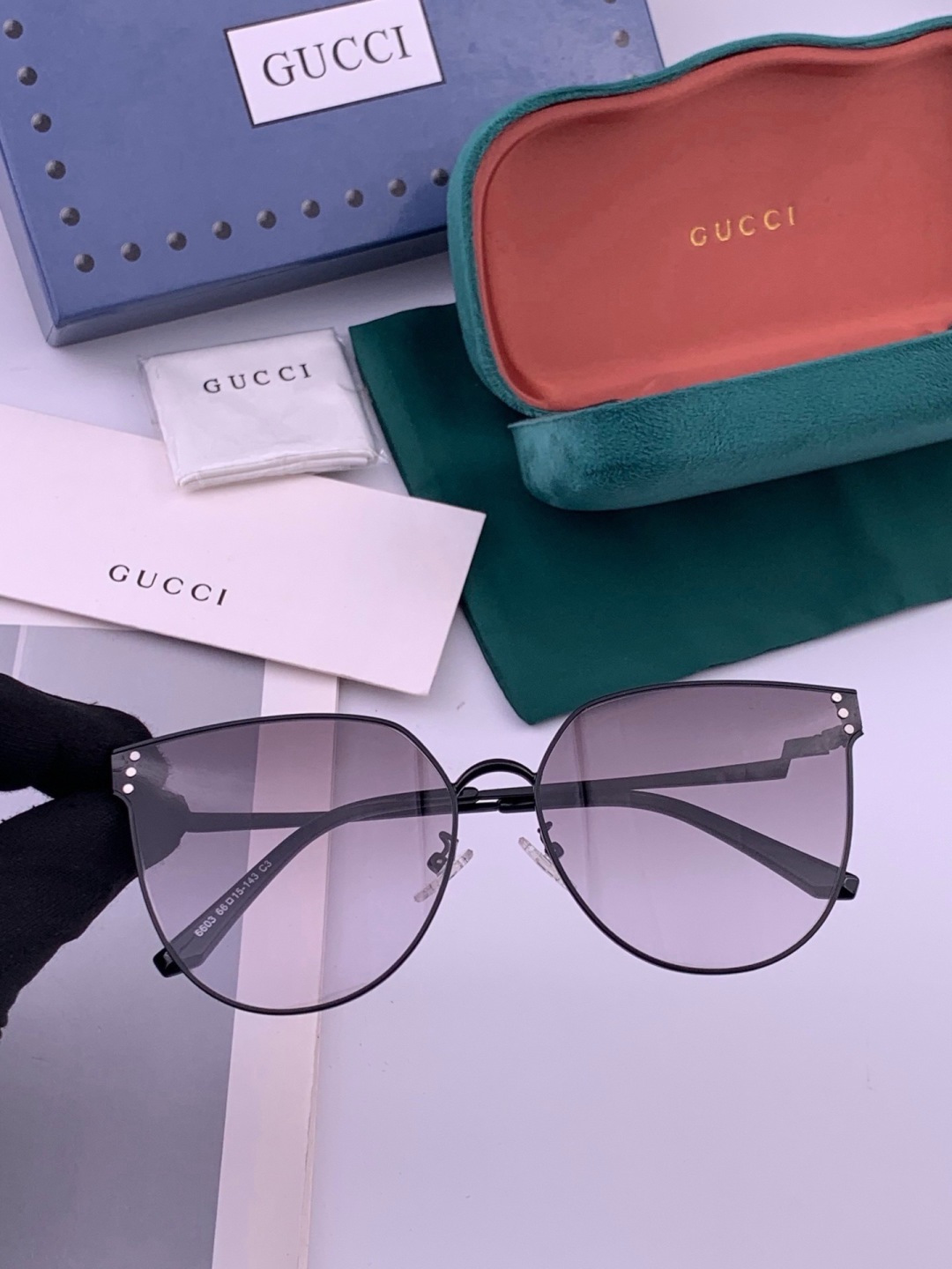 🔺 【GUCCI】开春新款 潮流爆款 时尚太阳镜 高品质 佩戴舒适 网红潮款墨镜 型号：G3660