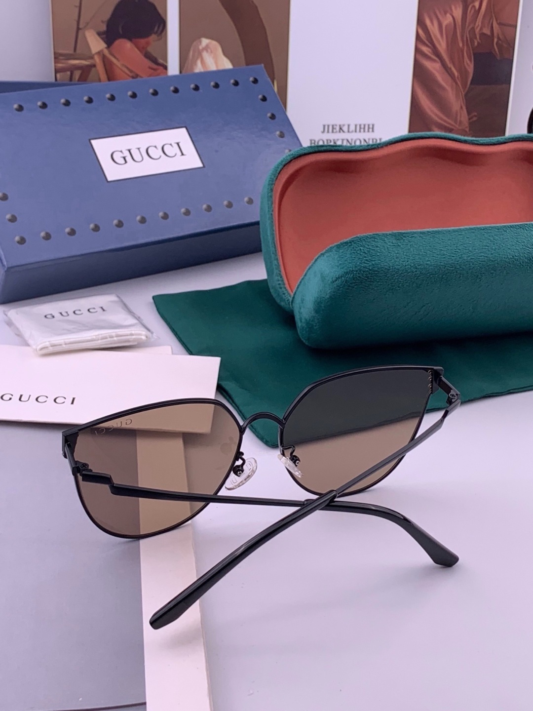 🔺 【GUCCI】开春新款 潮流爆款 时尚太阳镜 高品质 佩戴舒适 网红潮款墨镜 型号：G3660