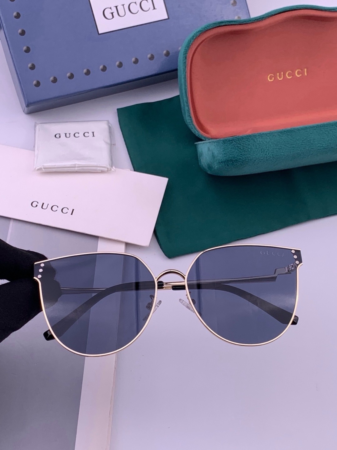 🔺 【GUCCI】开春新款 潮流爆款 时尚太阳镜 高品质 佩戴舒适 网红潮款墨镜 型号：G3660