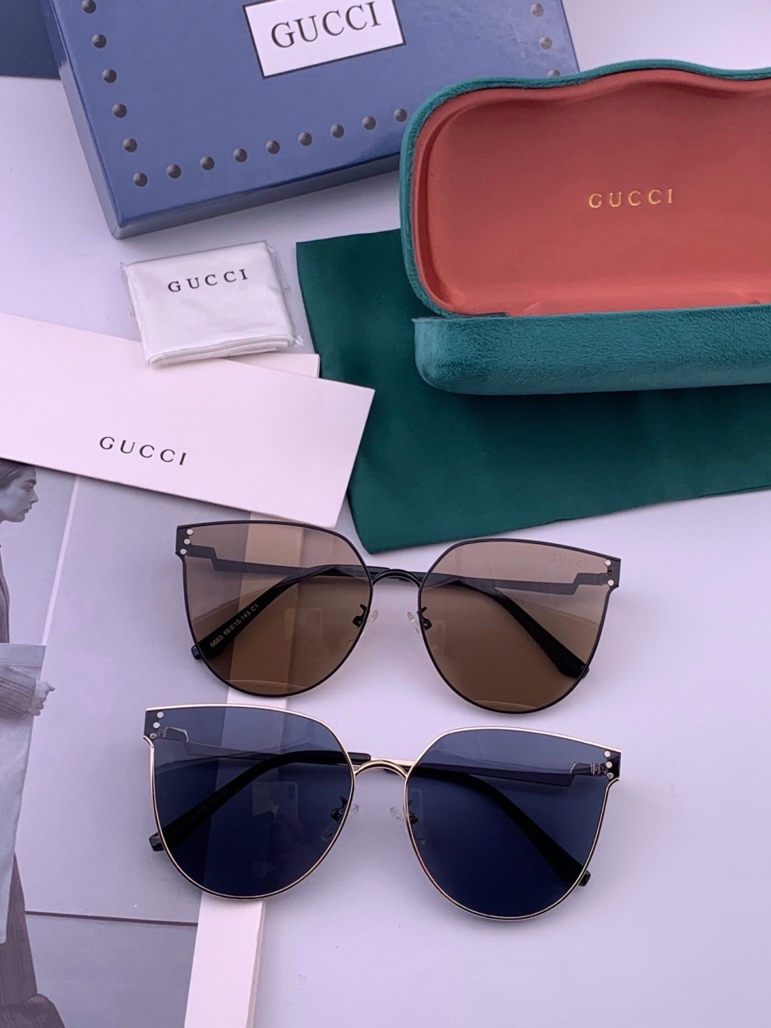 🔺 【GUCCI】开春新款 潮流爆款 时尚太阳镜 高品质 佩戴舒适 网红潮款墨镜 型号：G3660