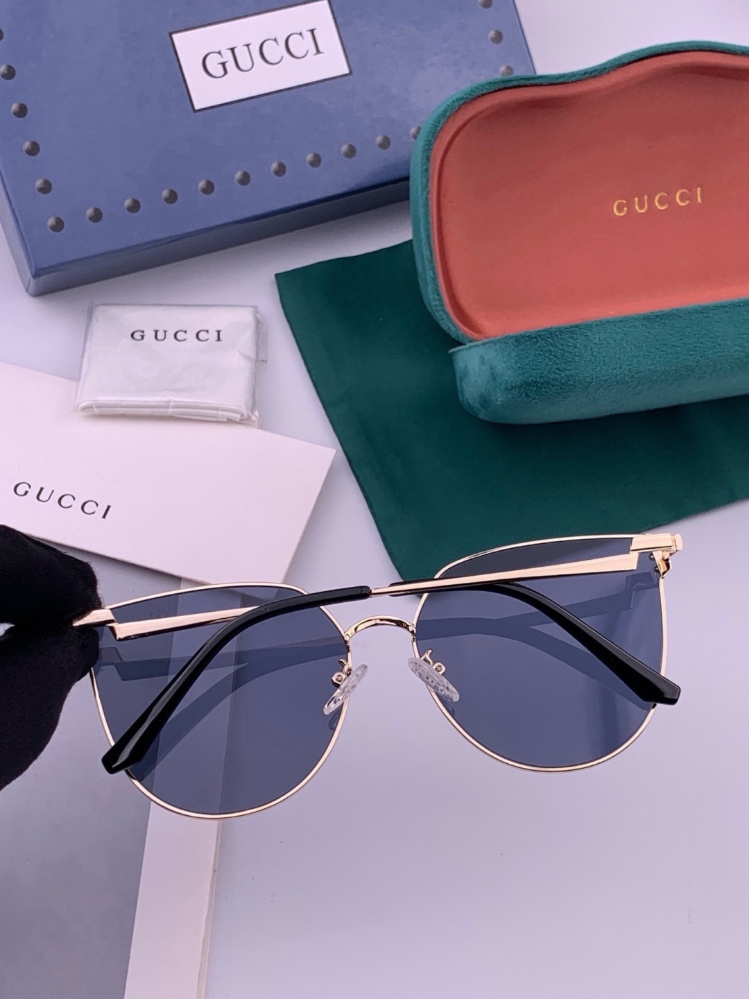 🔺 【GUCCI】开春新款 潮流爆款 时尚太阳镜 高品质 佩戴舒适 网红潮款墨镜 型号：G3660