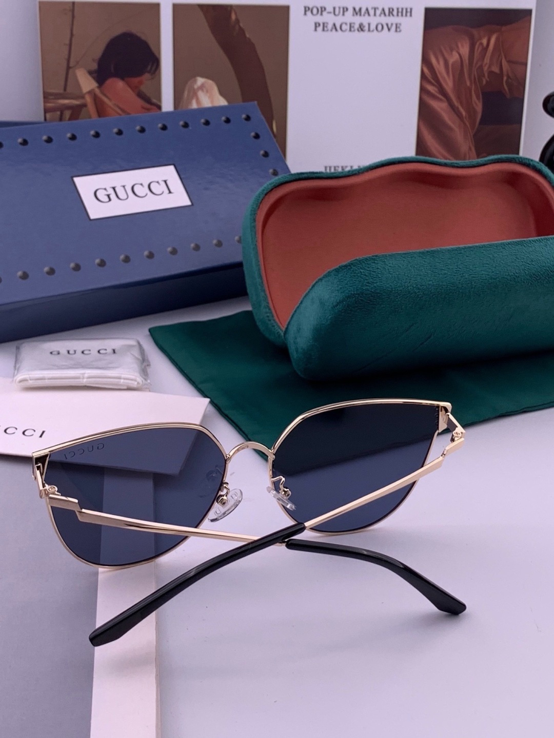 🔺 【GUCCI】开春新款 潮流爆款 时尚太阳镜 高品质 佩戴舒适 网红潮款墨镜 型号：G3660