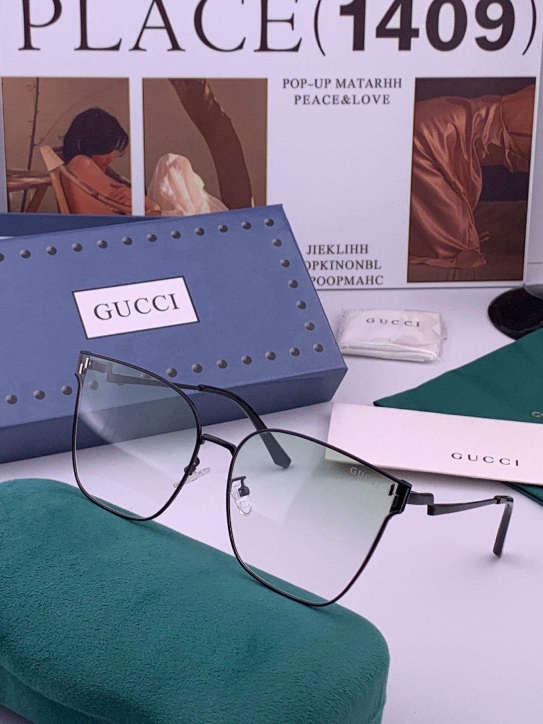 🔺 【GUCCI】开春新款 潮流爆款 时尚太阳镜 高品质 佩戴舒适 网红潮款墨镜 型号：G2660