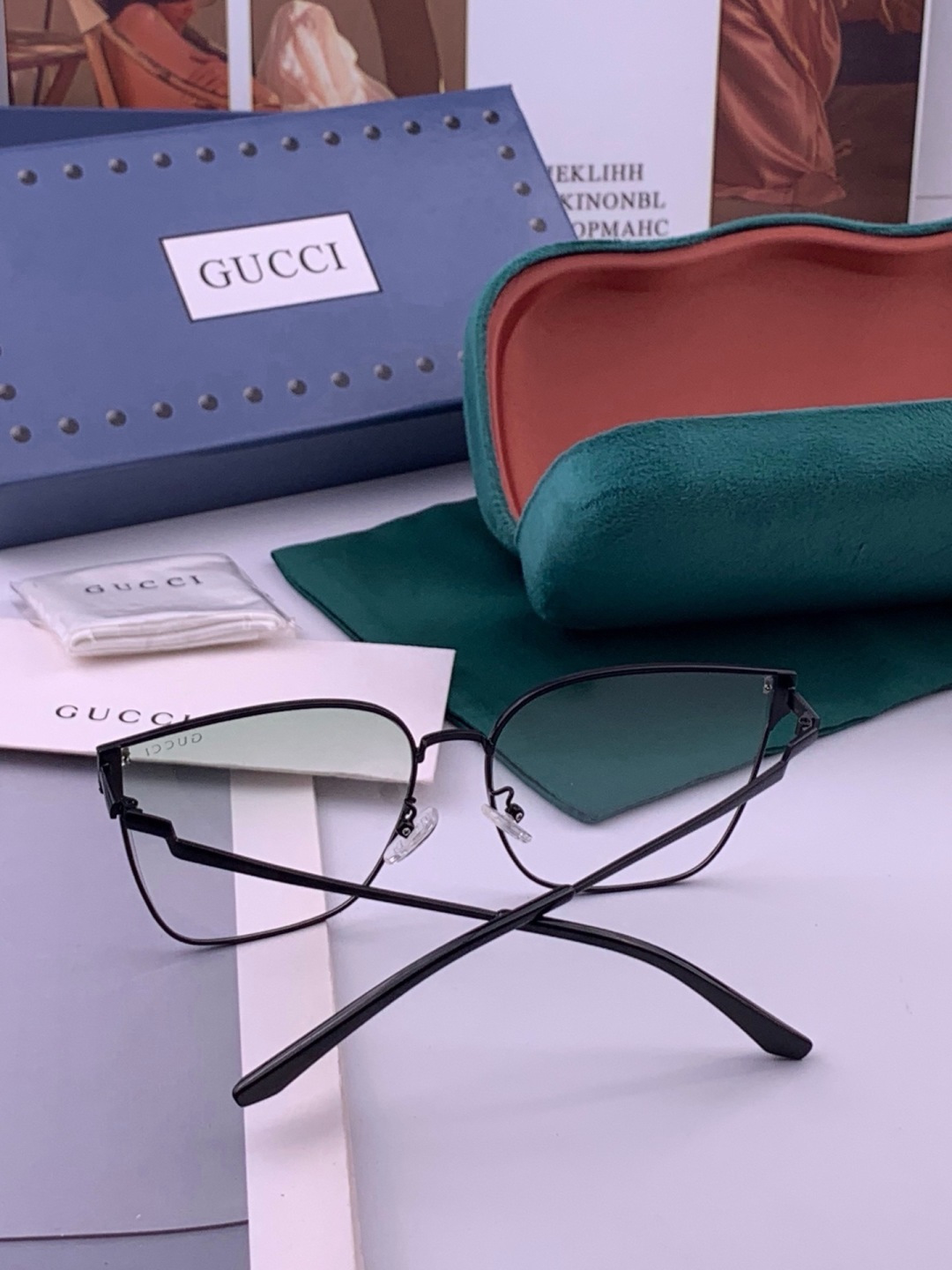 🔺 【GUCCI】开春新款 潮流爆款 时尚太阳镜 高品质 佩戴舒适 网红潮款墨镜 型号：G2660
