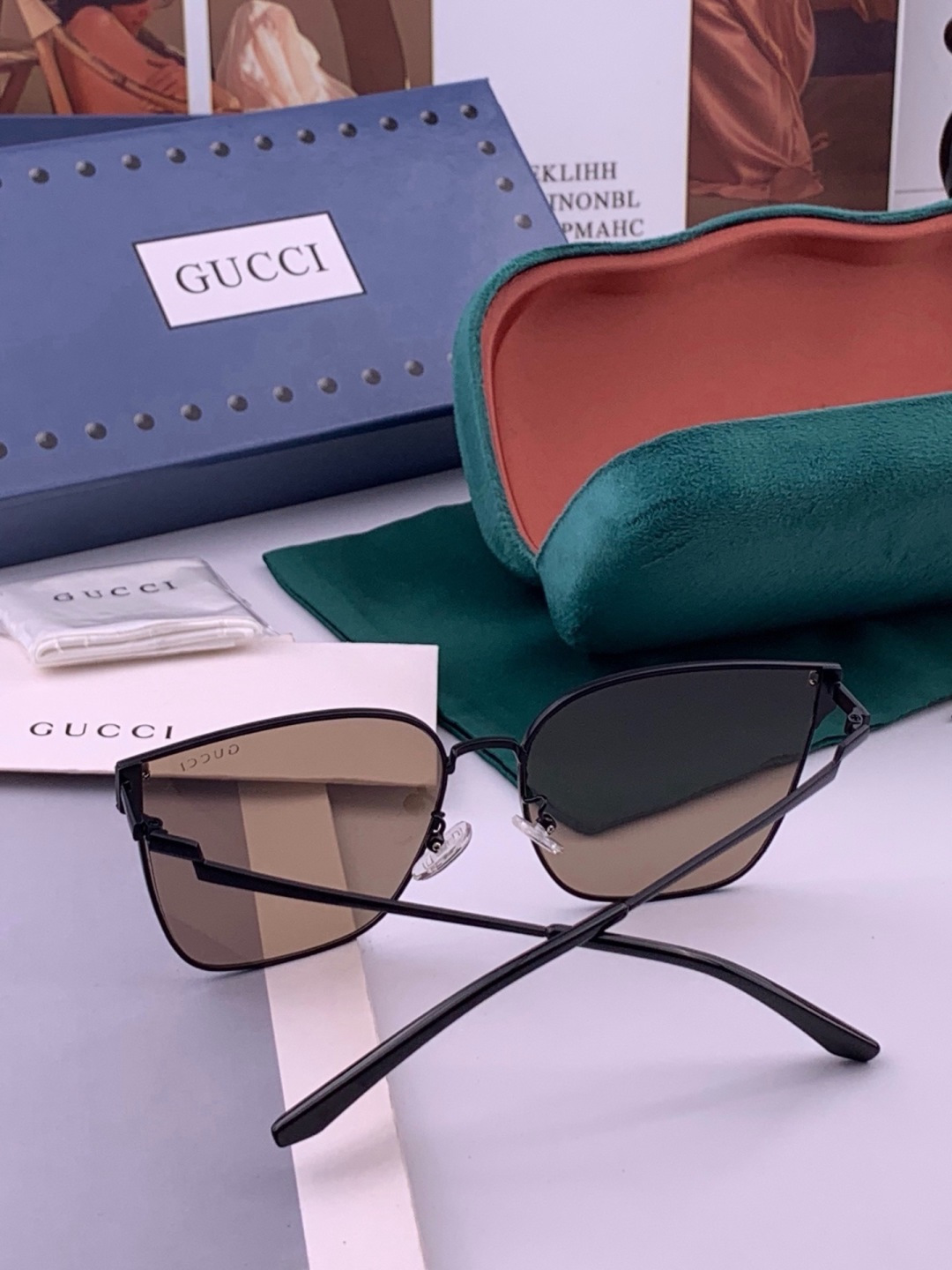 🔺 【GUCCI】开春新款 潮流爆款 时尚太阳镜 高品质 佩戴舒适 网红潮款墨镜 型号：G2660