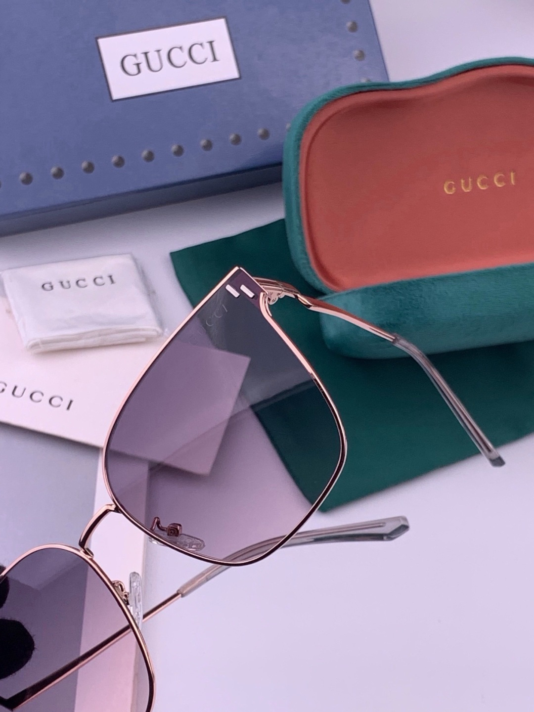 🔺 【GUCCI】开春新款 潮流爆款 时尚太阳镜 高品质 佩戴舒适 网红潮款墨镜 型号：G2660