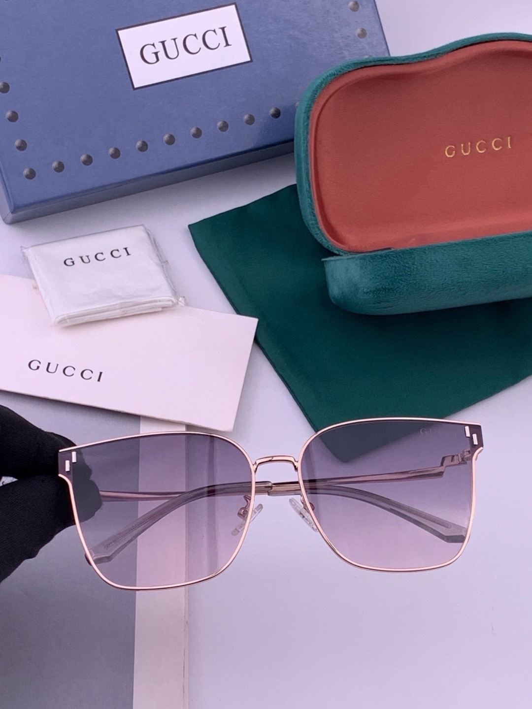 🔺 【GUCCI】开春新款 潮流爆款 时尚太阳镜 高品质 佩戴舒适 网红潮款墨镜 型号：G2660