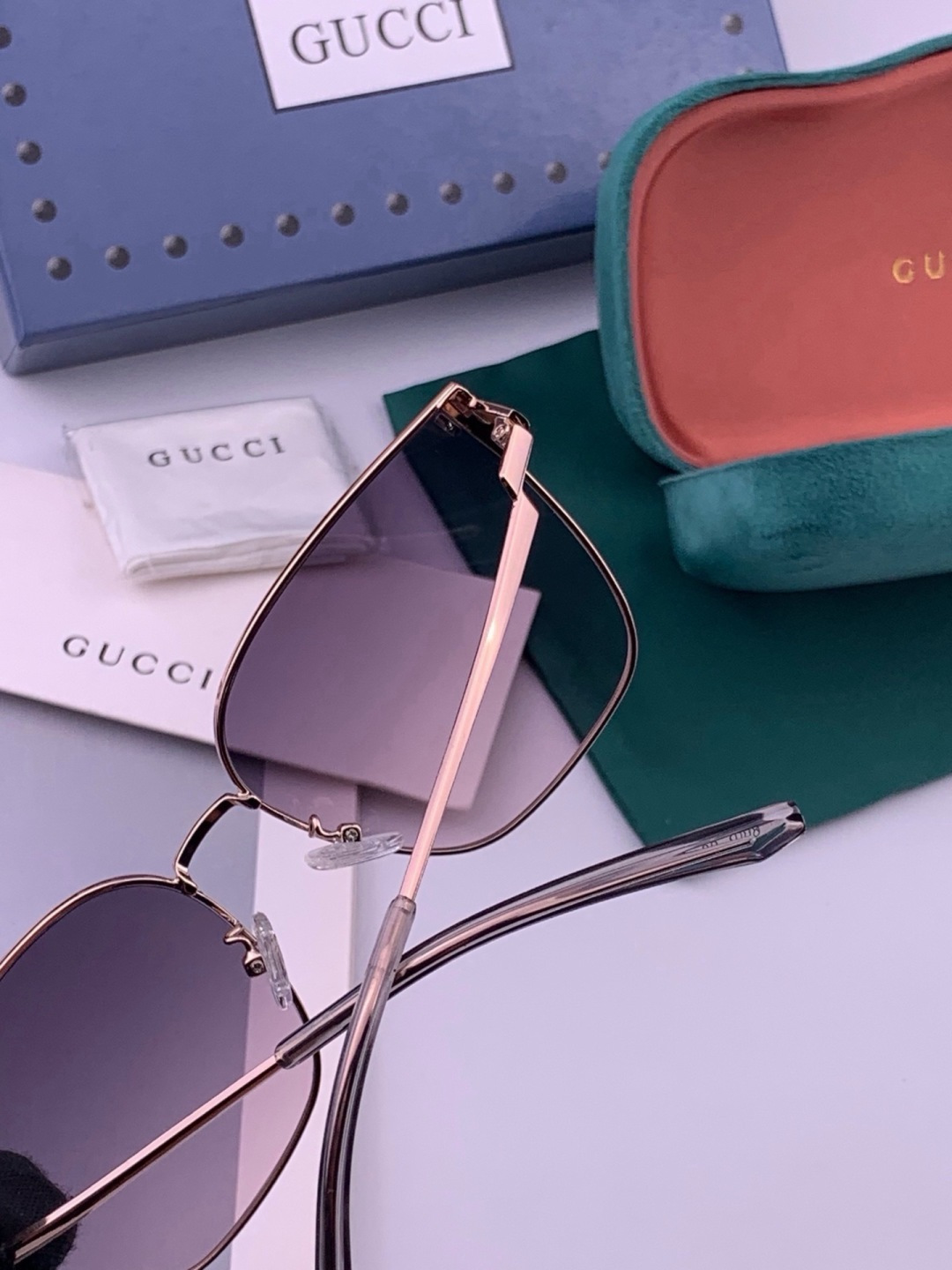 🔺 【GUCCI】开春新款 潮流爆款 时尚太阳镜 高品质 佩戴舒适 网红潮款墨镜 型号：G2660