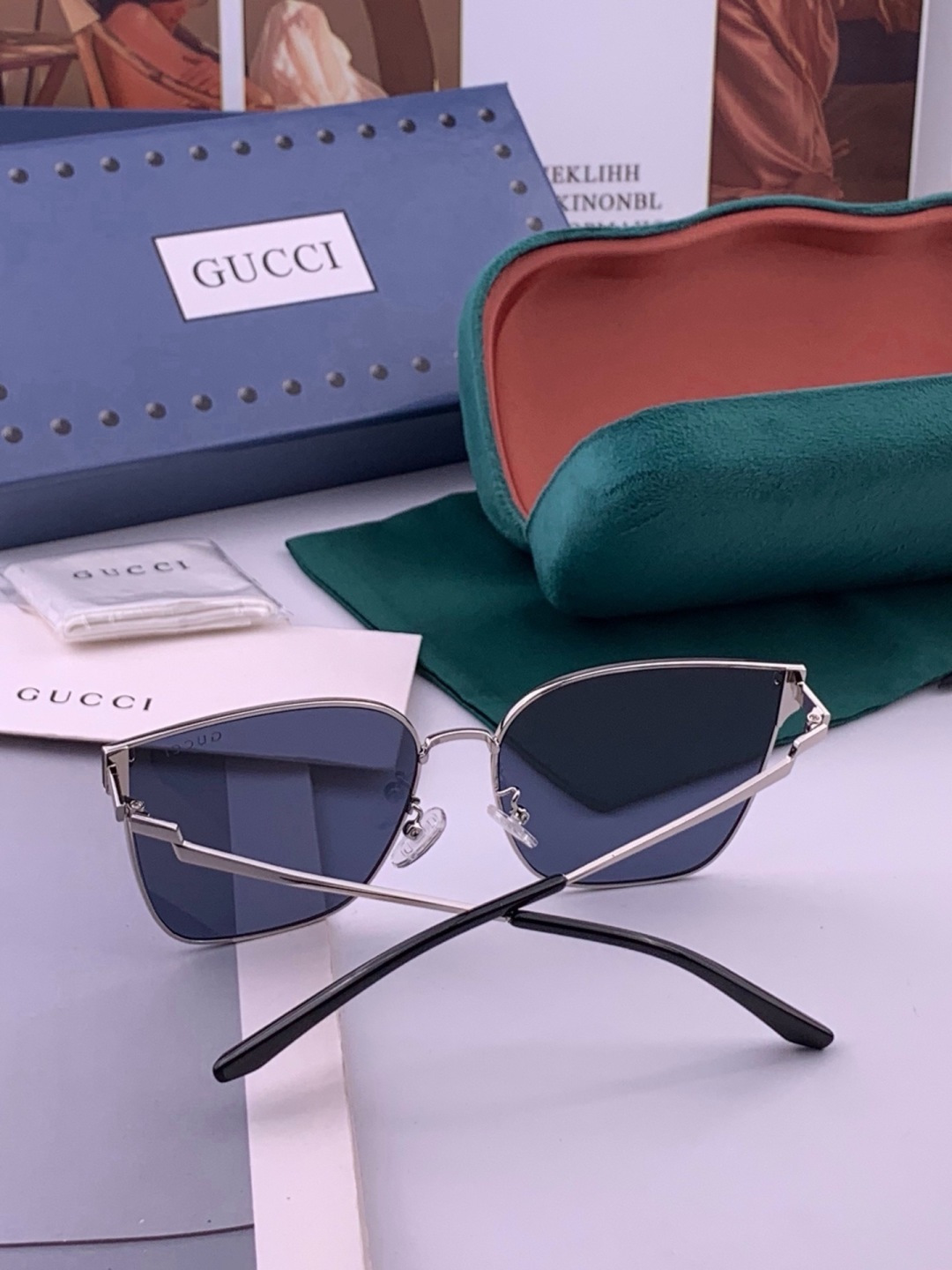 🔺 【GUCCI】开春新款 潮流爆款 时尚太阳镜 高品质 佩戴舒适 网红潮款墨镜 型号：G2660