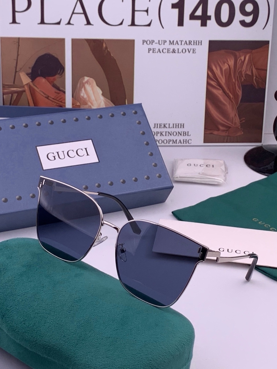 🔺 【GUCCI】开春新款 潮流爆款 时尚太阳镜 高品质 佩戴舒适 网红潮款墨镜 型号：G2660