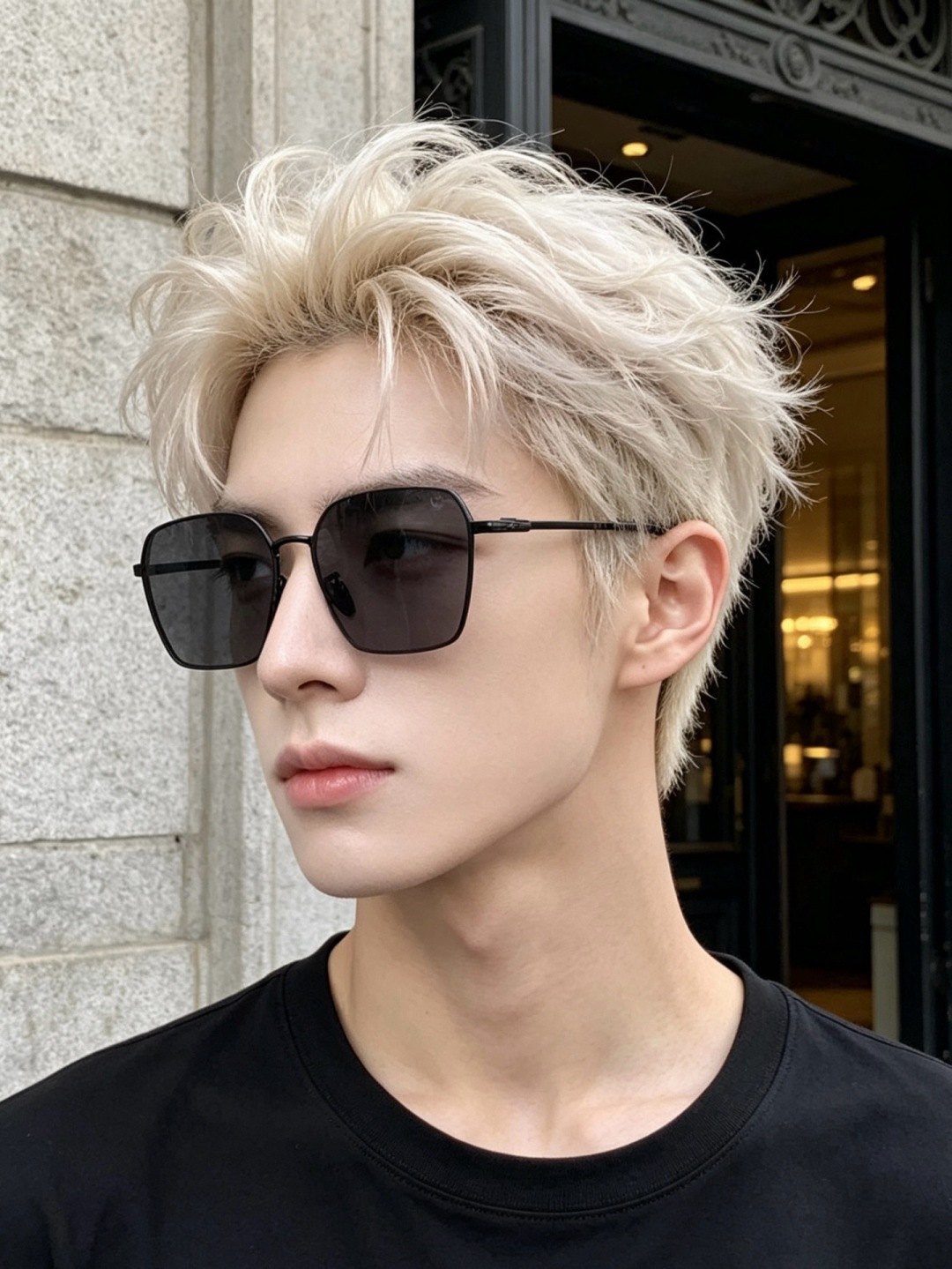 GUCCI 男款炫彩飞行员偏光太阳镜 ❤️材质：高清尼龙加厚卡槽高清偏光镜片 🌹无边框镜架💕颜👍型号：G6881