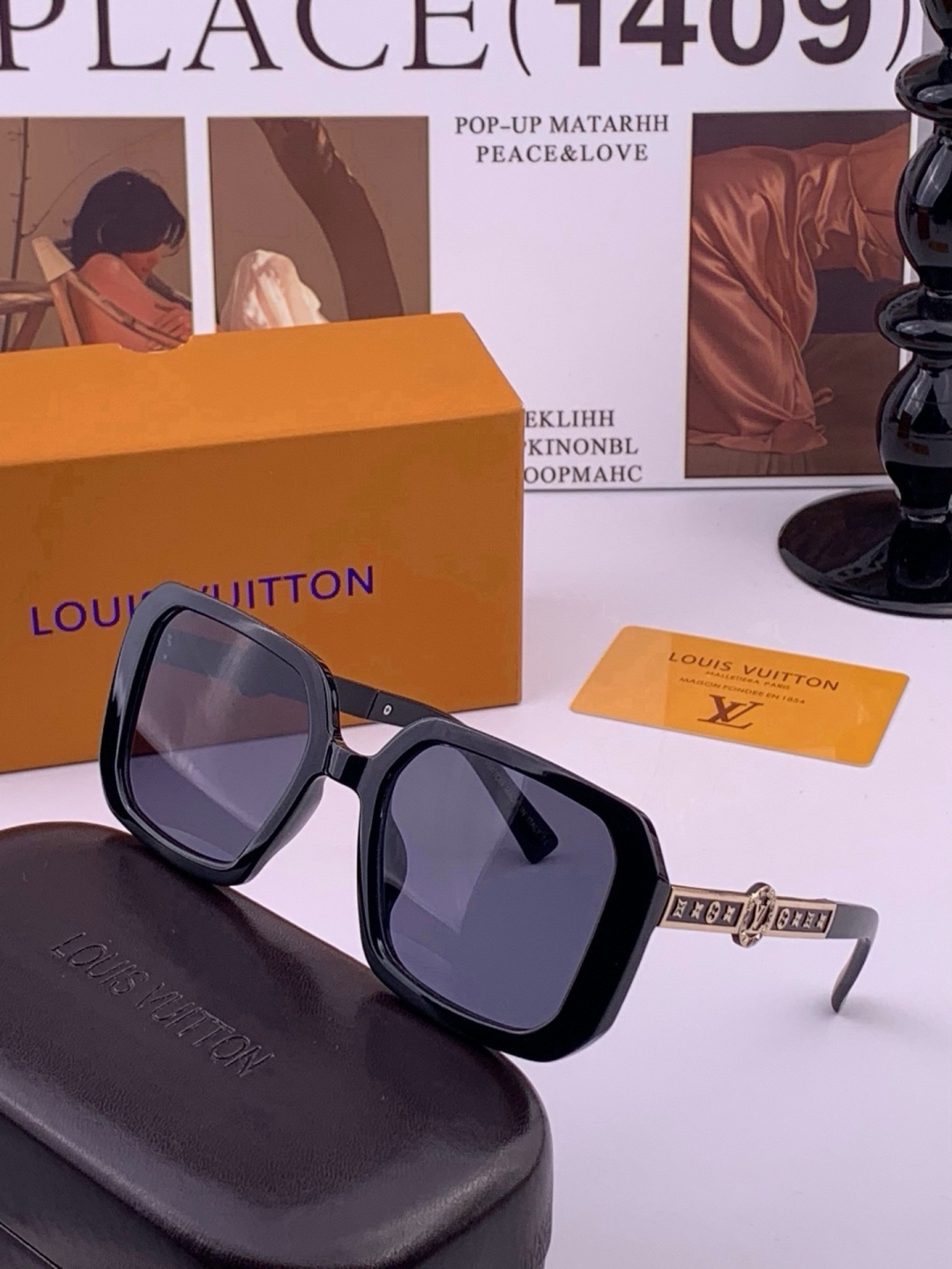🔺LV🔻早春新款，众多明星同款[色]LV‼️‼️新款大框墨镜 ，🌈🌈宝丽来超清太阳镜🔝🔝型号：L37007