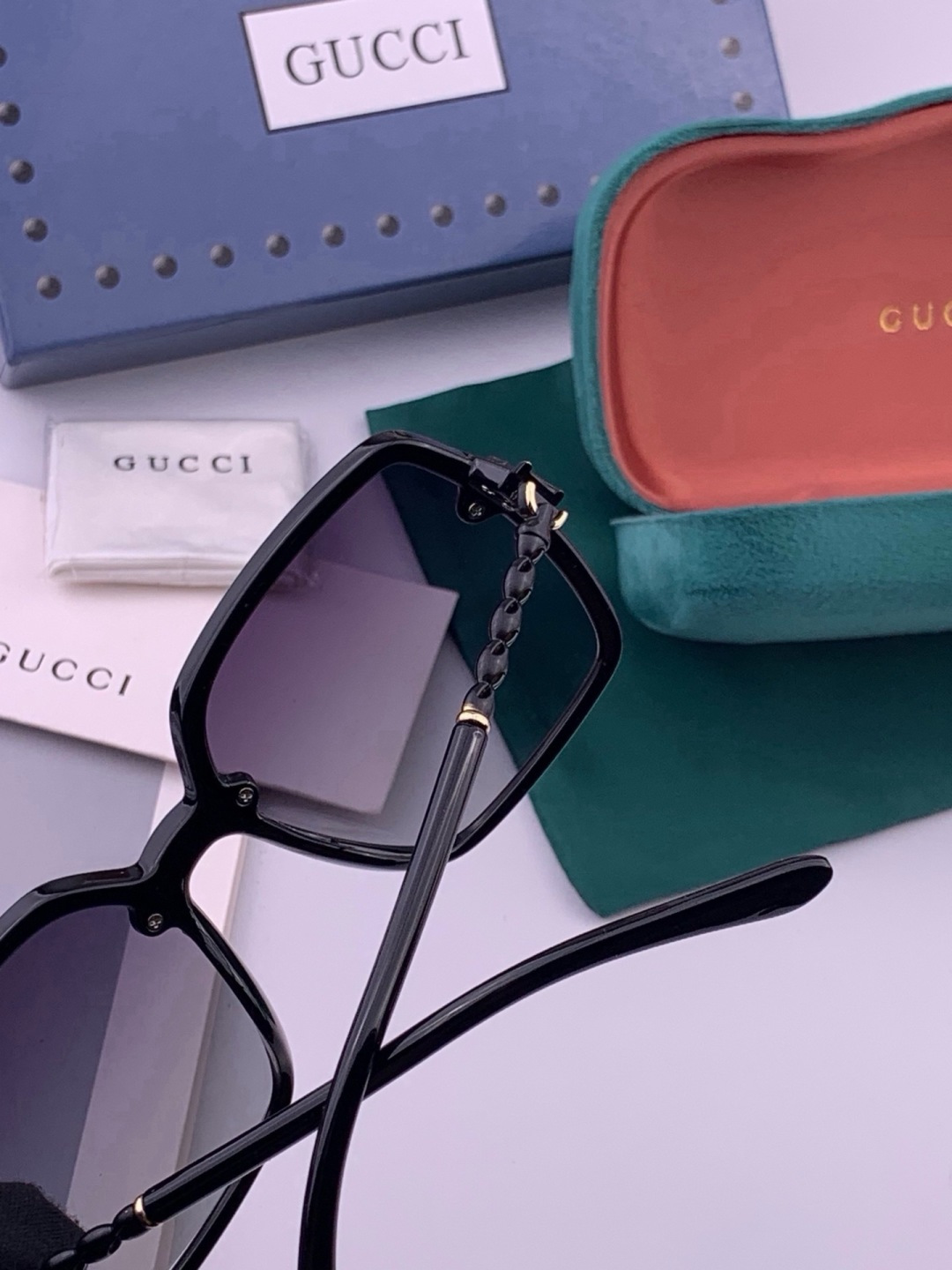 🔺 【GUCCI-偏光太阳镜】开春新款 潮流爆款 时尚圆框偏光太阳镜 高品质 佩戴舒适 网红潮款墨镜 女士高清偏光太阳镜