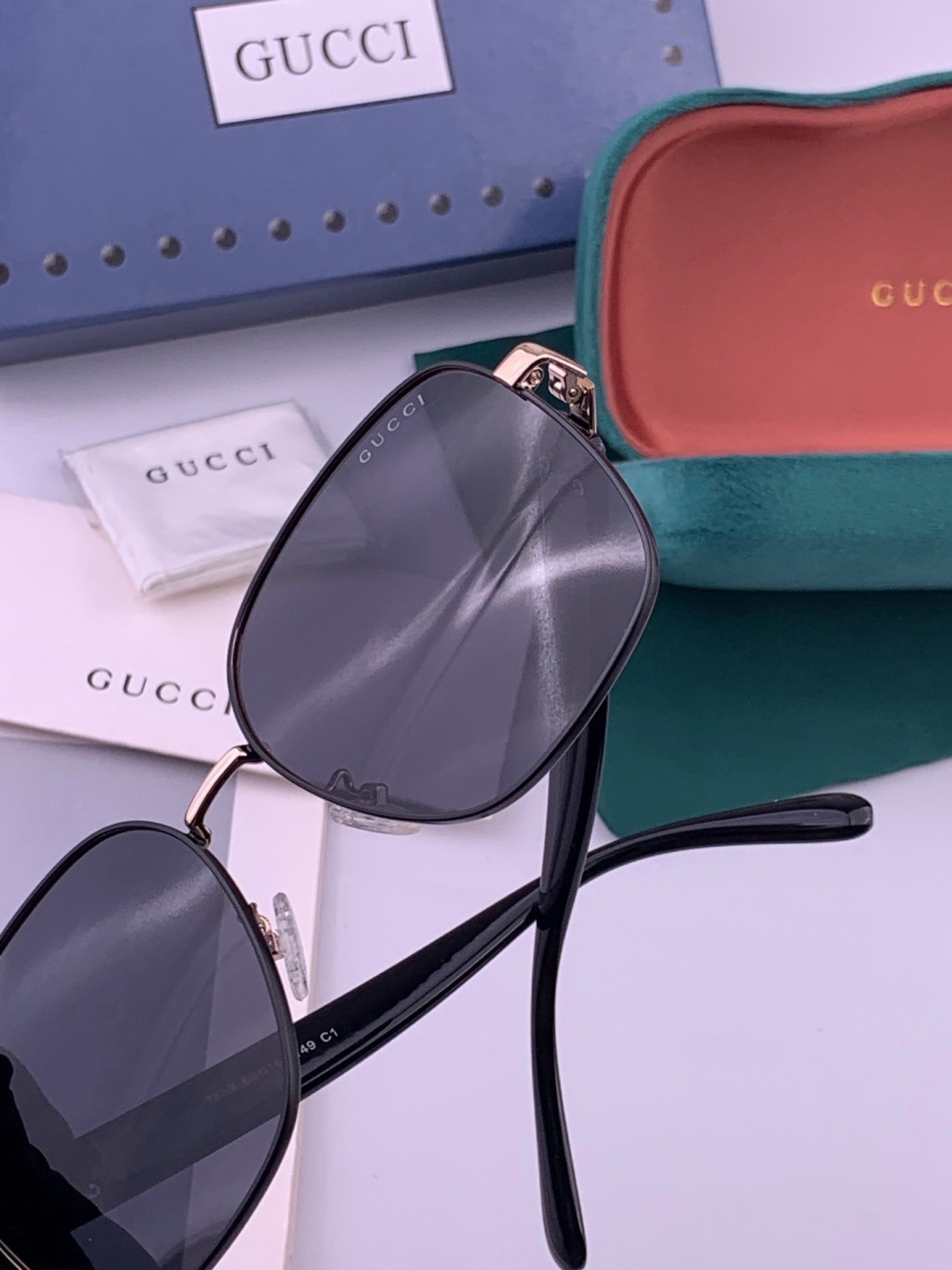 🔺GUCCI🔻古驰 GG圆框太阳镜 完美品质 🎓独特设计  适合各种脸型 亮相时装周 超时尚百搭 实物精致  情侣款 男