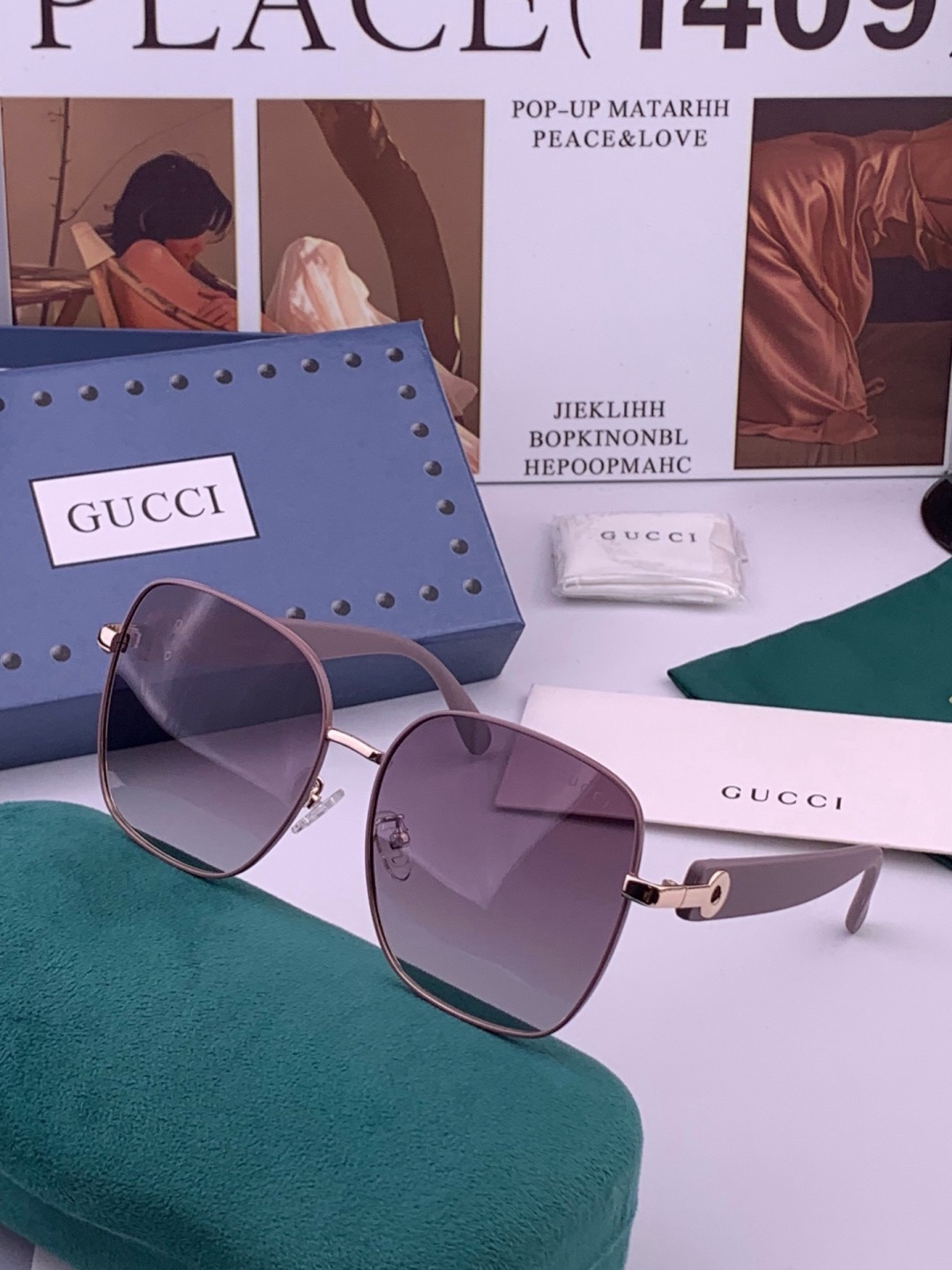 🔺GUCCI🔻古驰 GG圆框太阳镜 完美品质 🎓独特设计  适合各种脸型 亮相时装周 超时尚百搭 实物精致  情侣款 男