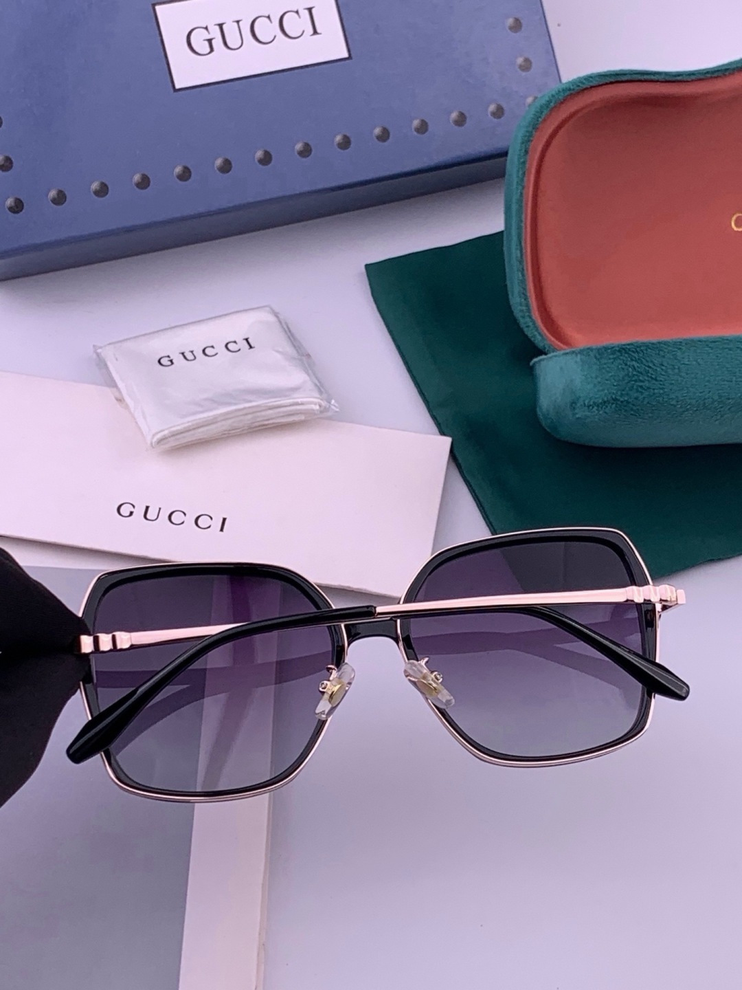 🔺 【GUCCI-偏光太阳镜】开春新款 潮流爆款 时尚圆框偏光太阳镜 高品质 佩戴舒适 网红潮款墨镜 女士高清偏光太阳镜