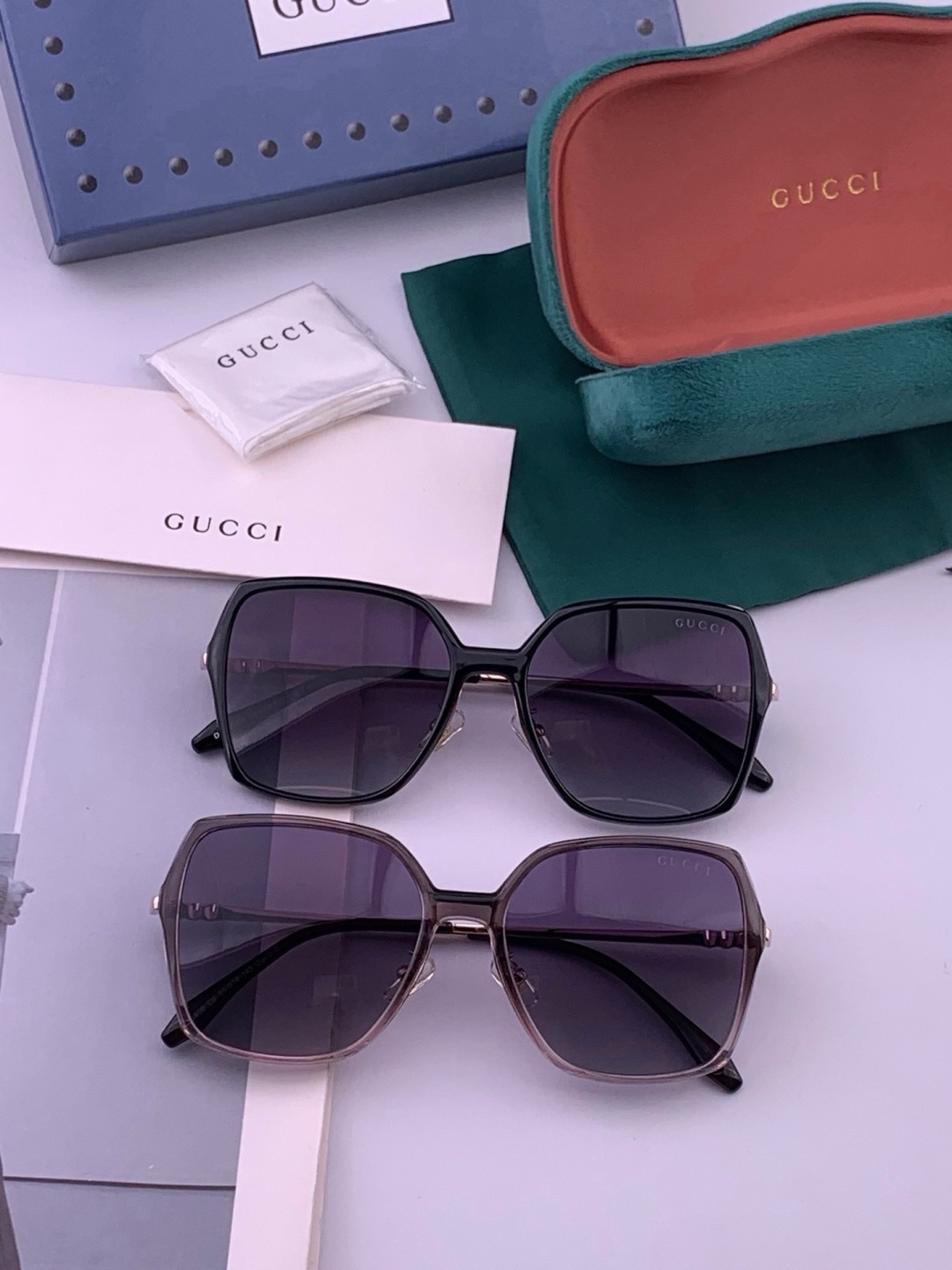 🔺 【GUCCI-偏光太阳镜】开春新款 潮流爆款 时尚圆框偏光太阳镜 高品质 佩戴舒适 网红潮款墨镜 女士高清偏光太阳镜