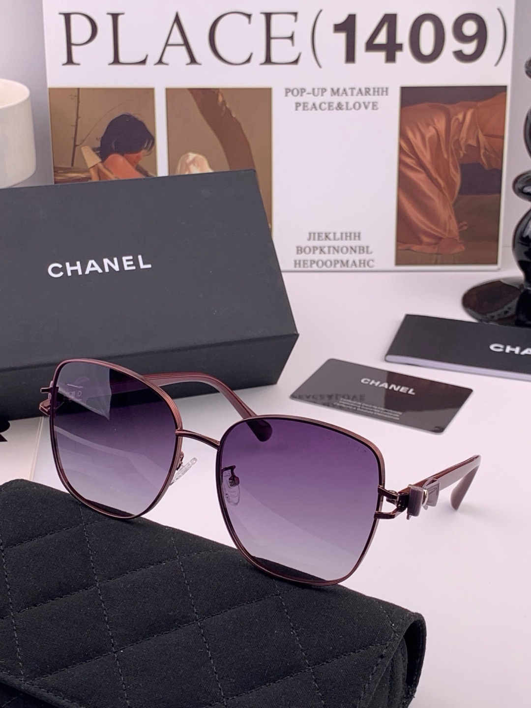 新品CHANEL 香奈儿太阳镜以独特魅力和前卫风格诠释春夏最新眼镜，质感超好佩带舒适 型号：CH4759