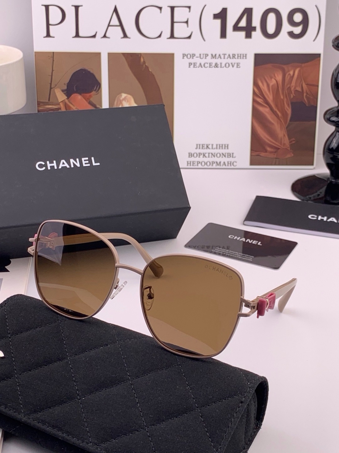 新品CHANEL 香奈儿太阳镜以独特魅力和前卫风格诠释春夏最新眼镜，质感超好佩带舒适 型号：CH4759