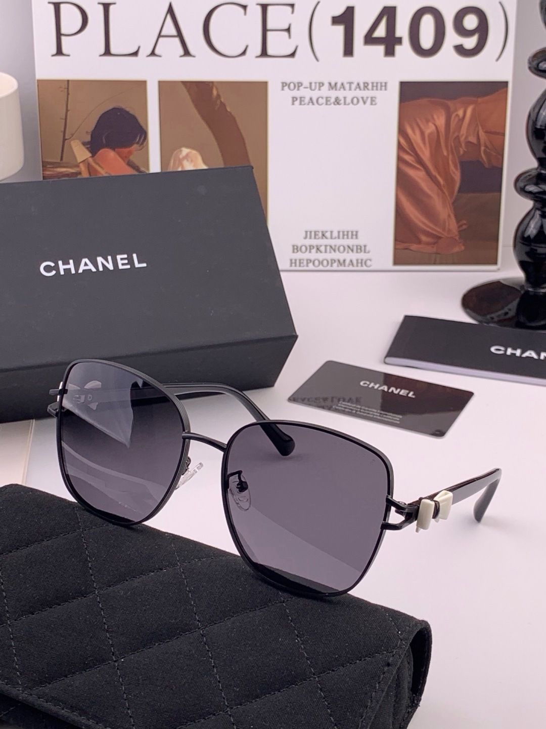 新品CHANEL 香奈儿太阳镜以独特魅力和前卫风格诠释春夏最新眼镜，质感超好佩带舒适 型号：CH4759