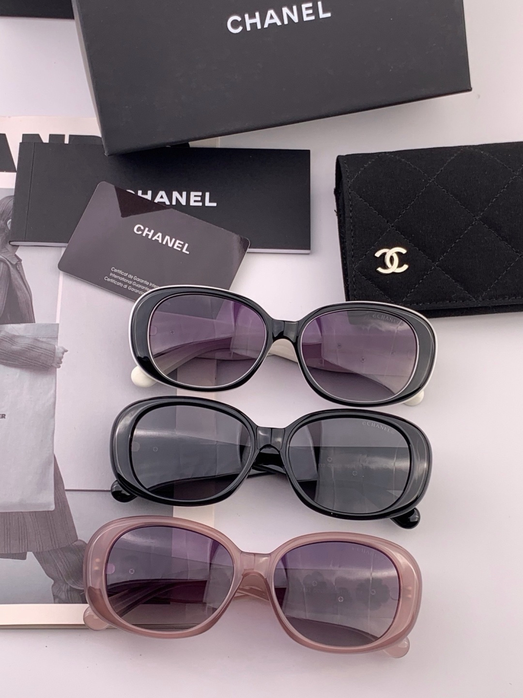 【CHANEL】香奈儿 新款山茶花潮流爆款 时尚圆框高清偏光太阳镜 佩戴舒适 网红潮款墨镜  ♥️♥️型号：CH2788
