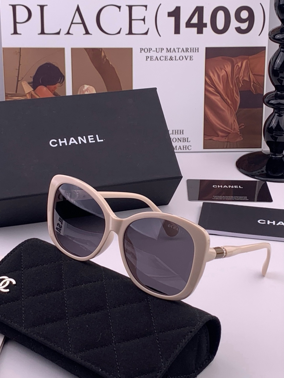 【CHANEL】香奈儿 新款潮流爆款 时尚方框太阳镜 佩戴舒适 网红潮款墨镜  女士高清加厚偏光太阳镜🕶️ 🎉高品质TR