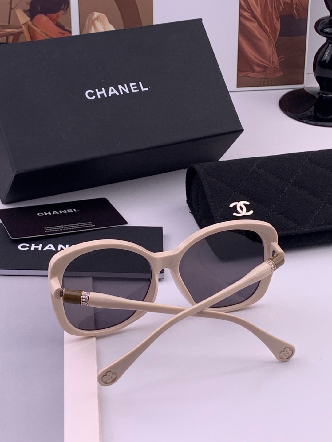 【CHANEL】香奈儿 新款潮流爆款 时尚方框太阳镜 佩戴舒适 网红潮款墨镜  女士高清加厚偏光太阳镜🕶️ 🎉高品质TR