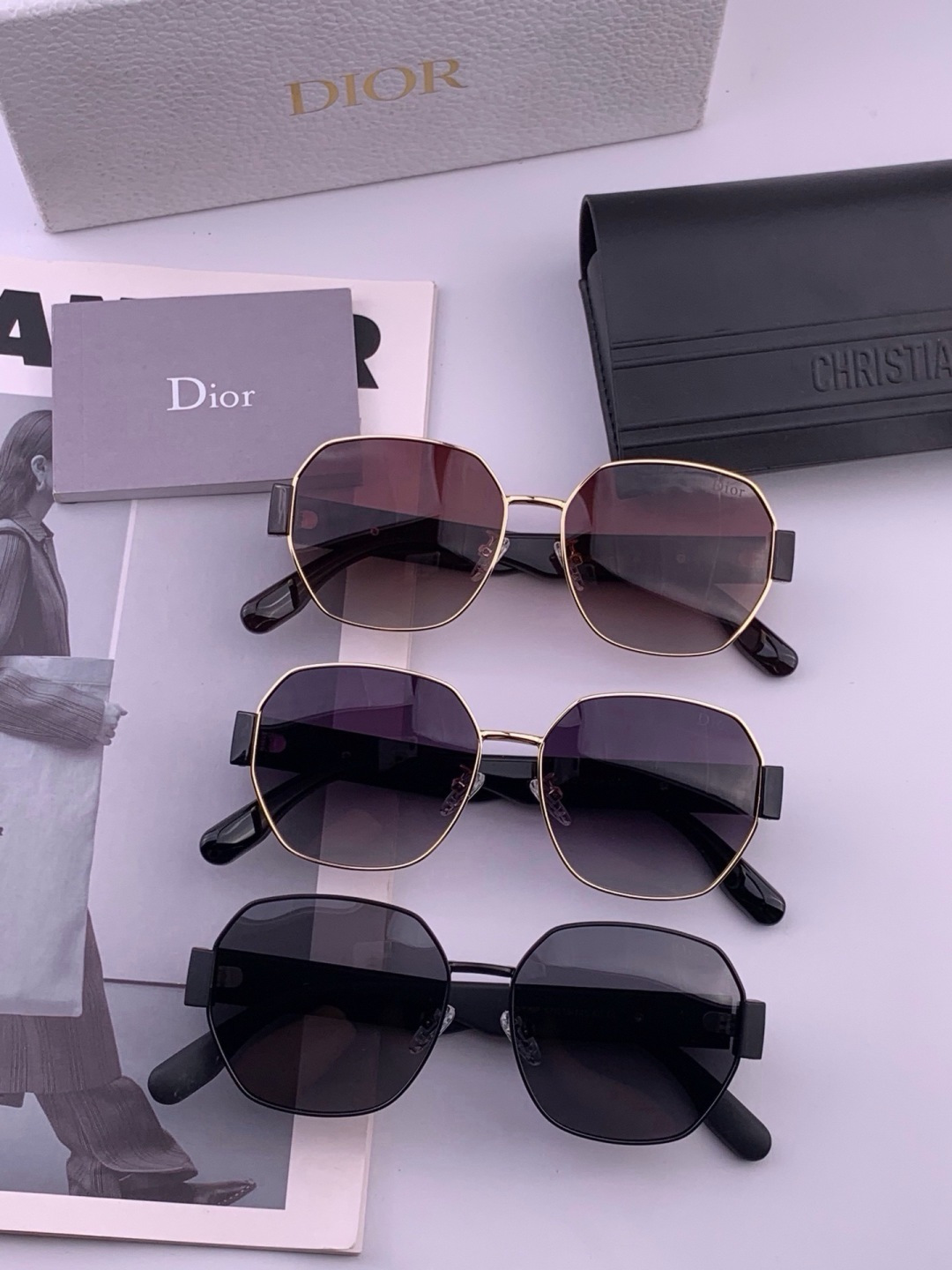 DIOR🌋☔️时尚圆框太阳镜镜片 顶级奢侈品[强] 高品质[胜利][亲亲]🍦🍨 [得意] 气质非凡😄 🍫🍪女士开车墨镜[