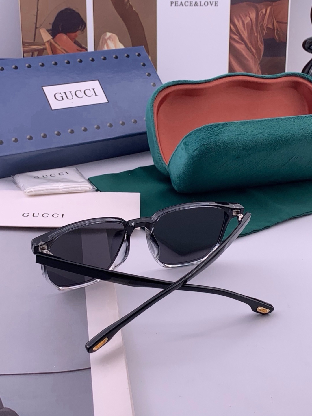 🔺 【GUCCI-偏光太阳镜】开春新款 潮流爆款 时尚偏光太阳镜 高品质 佩戴舒适 网红潮款墨镜 女士高清偏光太阳镜🕶️