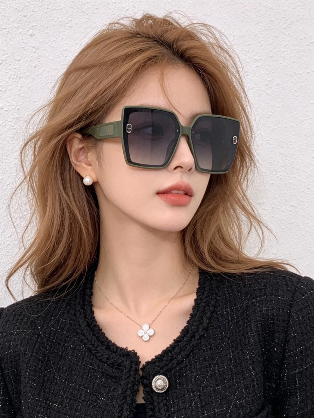 🔺 【DIOR-迪奥】开春新款 潮流爆款 时尚方框偏光太阳镜 高品质 佩戴舒适 网红潮款墨镜 女士高清偏光太阳镜🕶️ 🎉