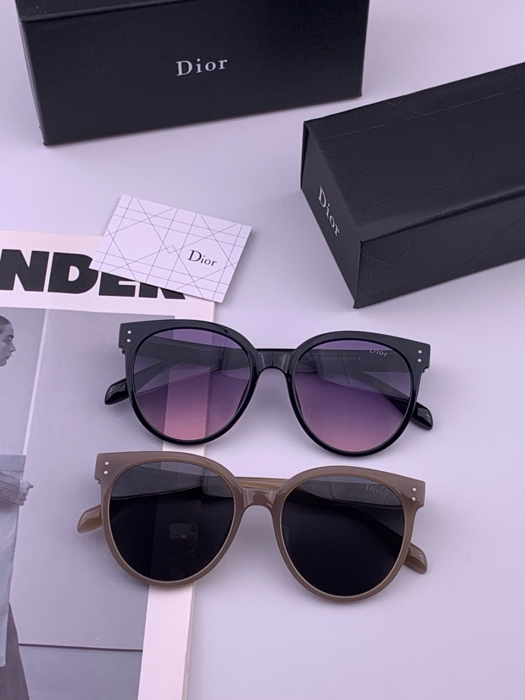 🔺 【DIOR-迪奥】开春新款 潮流爆款 时尚方框偏光太阳镜 高品质 佩戴舒适 网红潮款墨镜 女士高清偏光太阳镜🕶️ 🎉