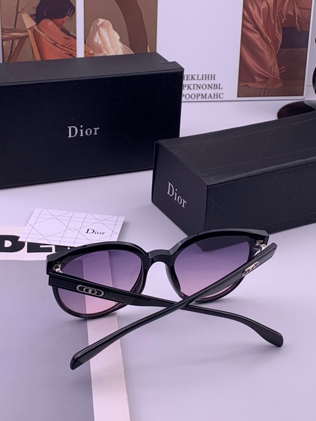 🔺 【DIOR-迪奥】开春新款 潮流爆款 时尚方框偏光太阳镜 高品质 佩戴舒适 网红潮款墨镜 女士高清偏光太阳镜🕶️ 🎉