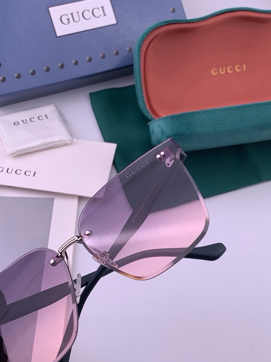 🔺 【GUCCI】开春新款 潮流爆款 时尚方框太阳镜 高品质 佩戴舒适 网红潮款墨镜 型号：G4279