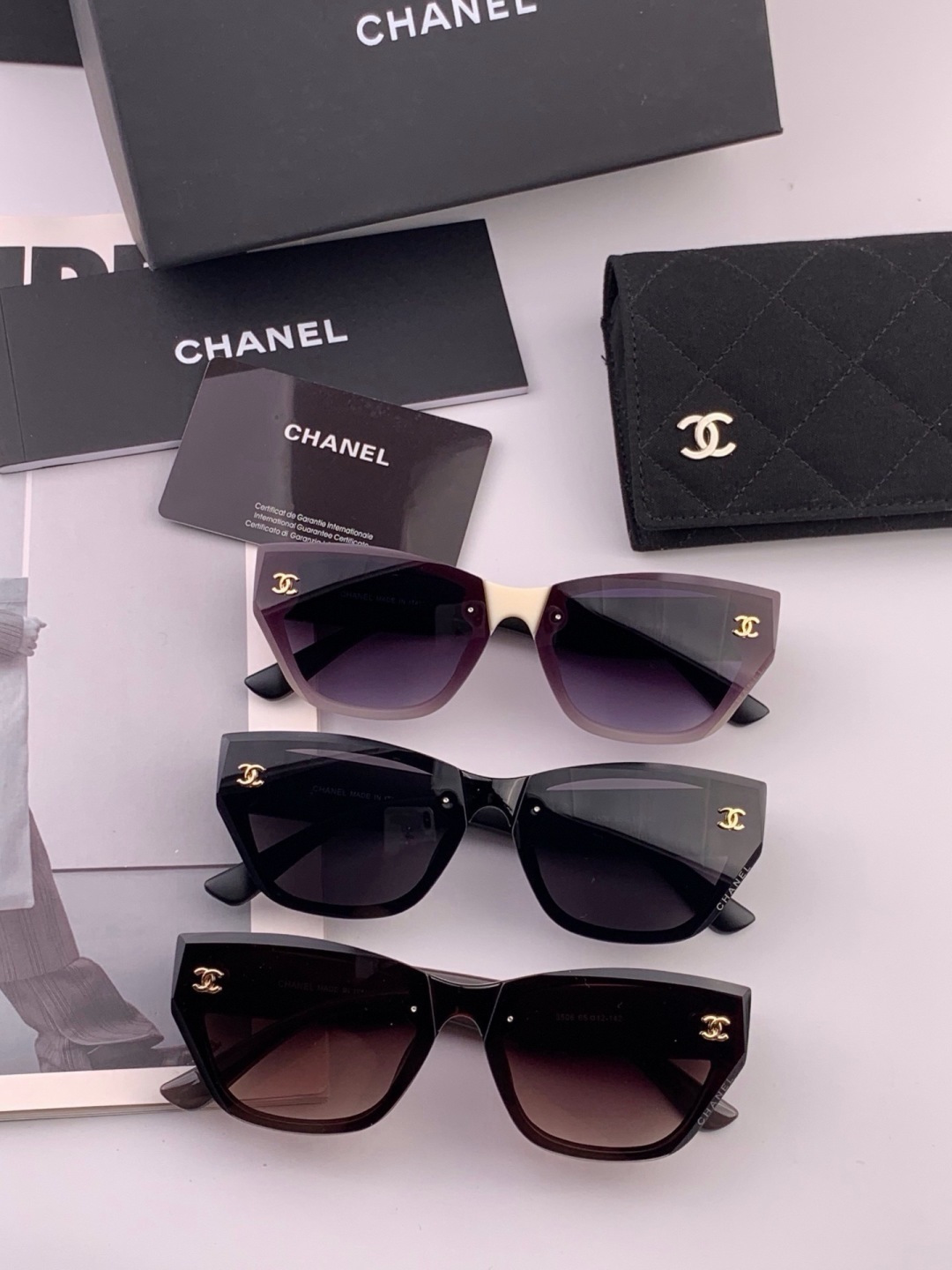 新品CHANEL 香奈儿太阳镜以独特魅力和前卫风格诠释春夏最新眼镜，质感超好佩带舒适 型号：CH6530 