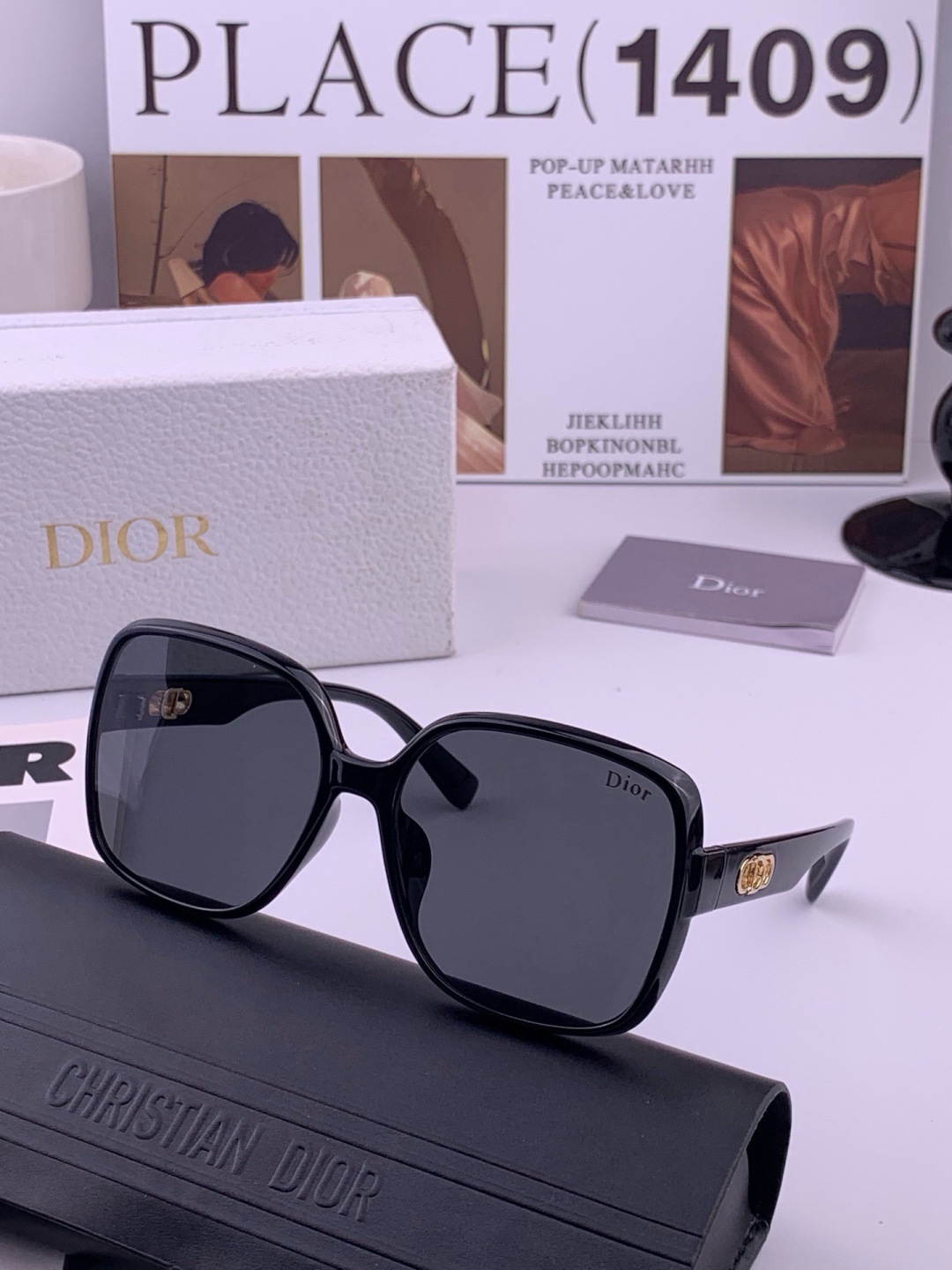 🔺 【DIOR-迪奥】开春新款 潮流爆款 时尚尼龙偏光太阳镜 高品质 佩戴舒适 网红潮款墨镜 型号：D3510