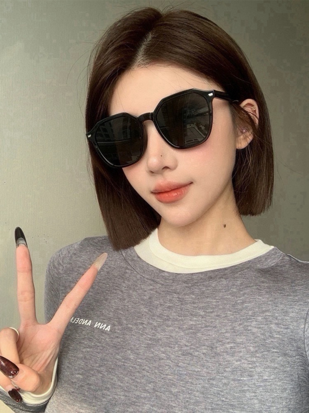 Gucci古奇 新款连体驶驾镜墨镜出行必众备多明星同款 太阳镜 男女太士阳镜飞行  型号：G6358