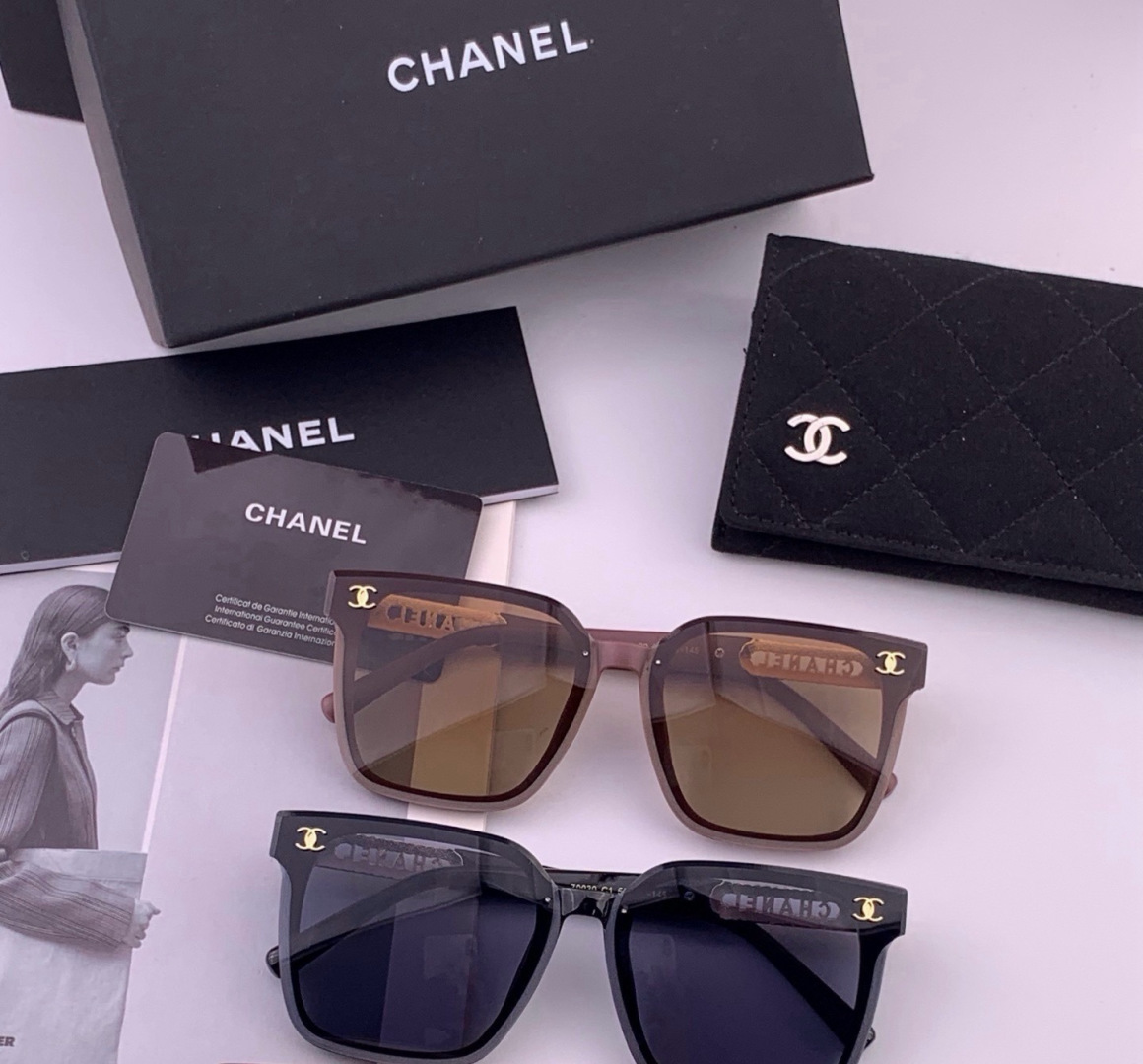 新品CHANEL 香奈儿太阳镜以独特魅力和前卫风格诠释春夏最新眼镜，质感超好佩带舒适 型号：CH07003