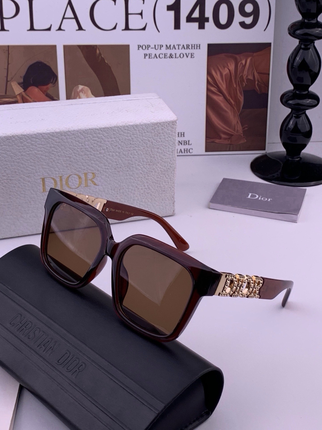 【DIOR】迪奥太阳镜 时尚造型 开车驾驶镜时尚墨镜🌸世界顶级奢华品牌，品质保证！😍😍经典款, 明星热爱!💥💥有史以来最