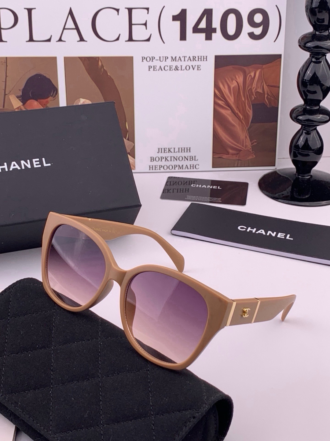 🔺CHANEL🔻官方早春新款，众多明星同款[色]香奈儿‼️‼️新款大框墨镜 ，🌈🌈宝丽来超清太阳镜🔝🔝型号：CH4700