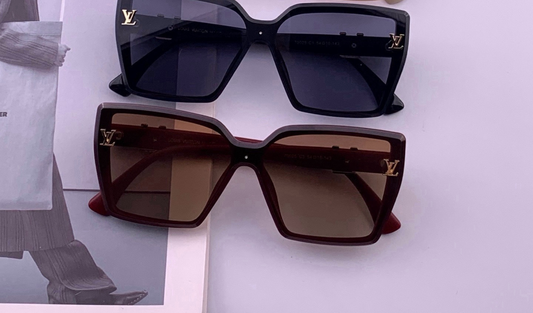 🔺LV🔻早春新款，众多明星同款[色]LV‼️‼️新款大框墨镜 ，🌈🌈宝丽来超清太阳镜🔝🔝型号：L57002