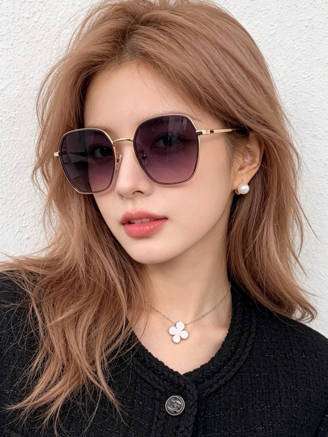 🔺 【GUCCI-偏光太阳镜】开春新款 潮流爆款 时尚圆框偏光太阳镜 高品质 佩戴舒适 网红潮款墨镜 女士高清偏光太阳镜