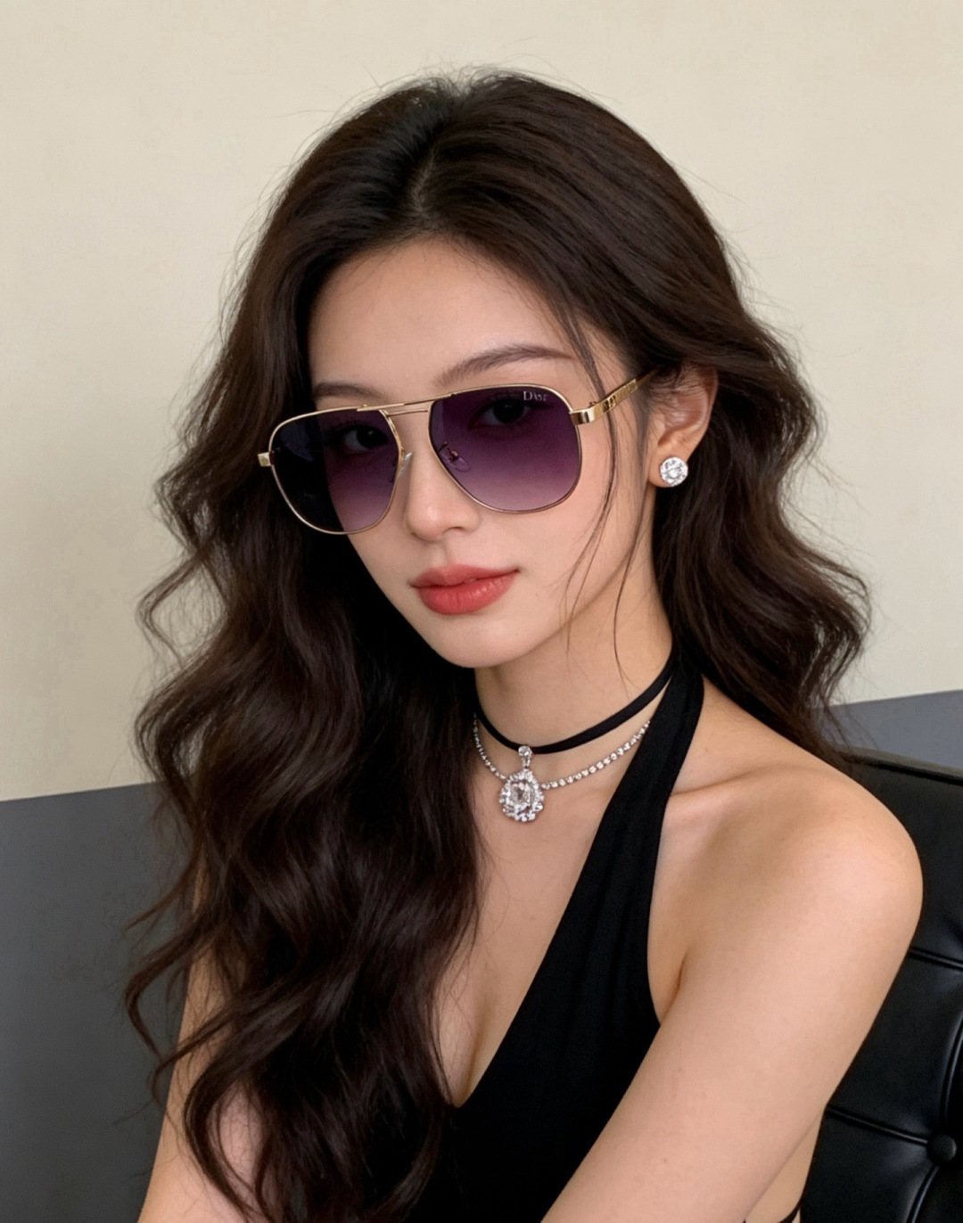 DIOR🌋☔️时尚太阳镜顶级奢侈品[强] 高品质[胜利][亲亲]🍦🍨 [得意] 气质非凡😄 🍫🍪女士开车墨镜[爱情] 型